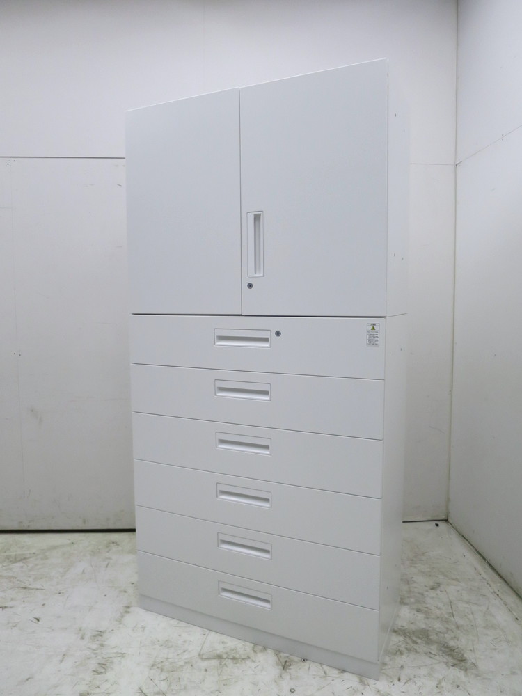 アウトレット品の両開き6段ラテラル上下書庫が入荷しました！